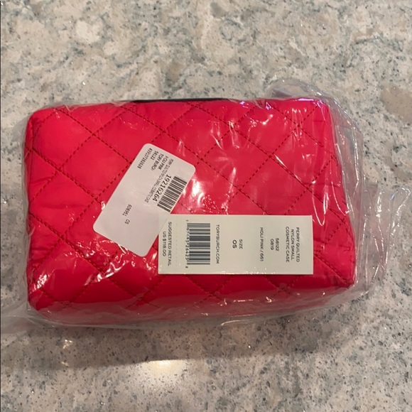 Tory Burch Small Quilted Nylon Perry Cosmetic Case - Picture 4 of 5